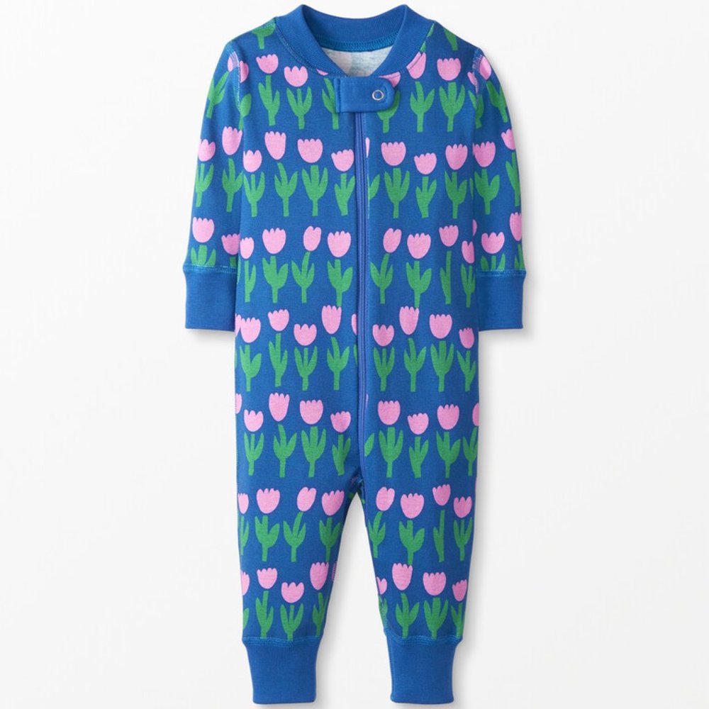 Hanna Andersson – Baby Zip Sleeper, Tulip. 60cm, 3-6 mos